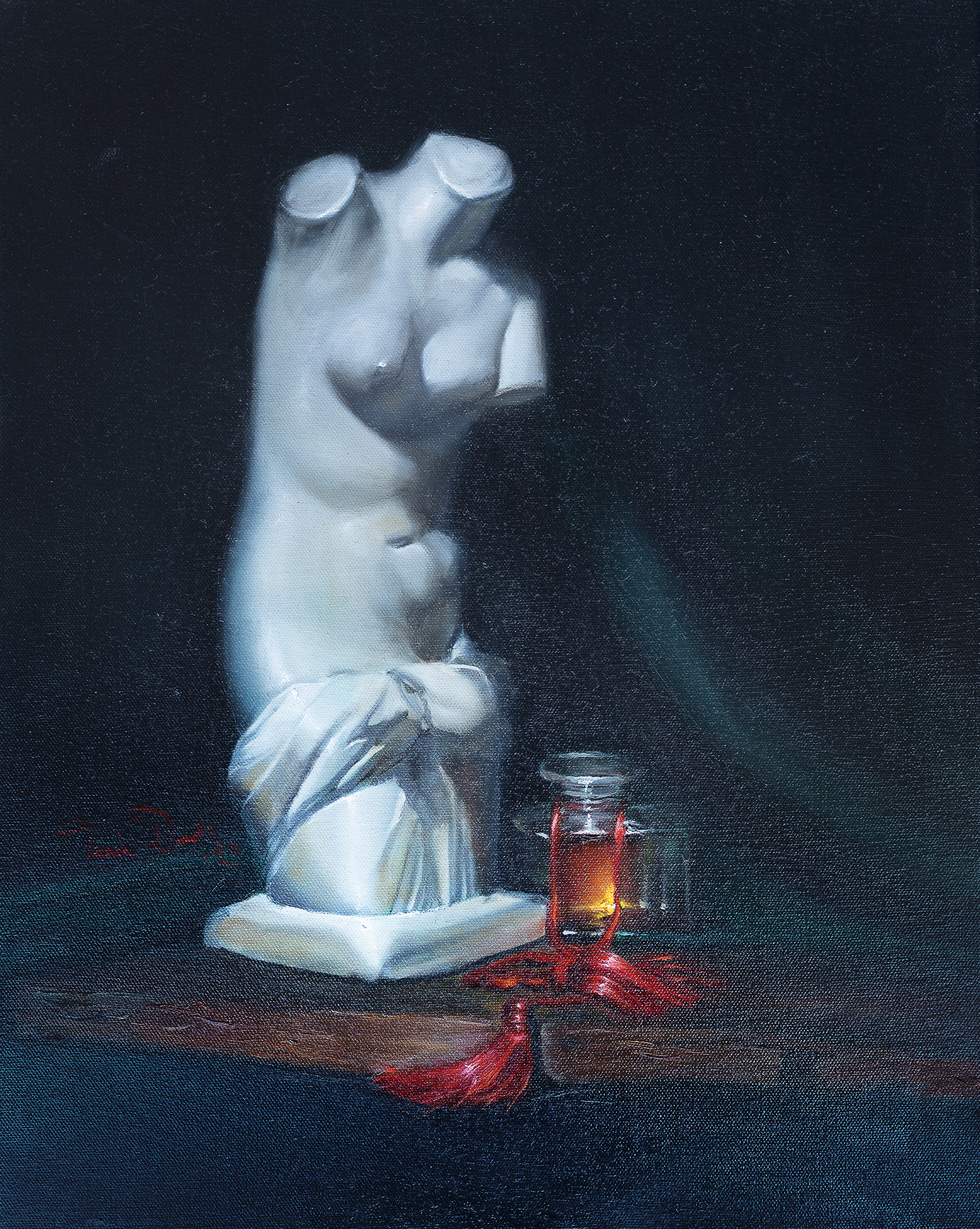 Cast with Perfume Bottle