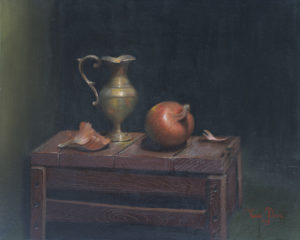 Copper Pitcher and Onion